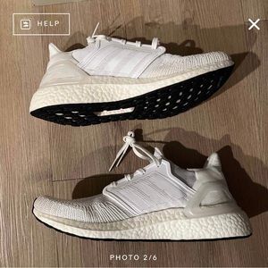 Adidas Ultraboost 20 White Consortium Triple White size 10